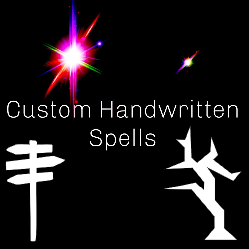 Handwritten Spells / Wiccan Spell / Witch Craft Custom Spells